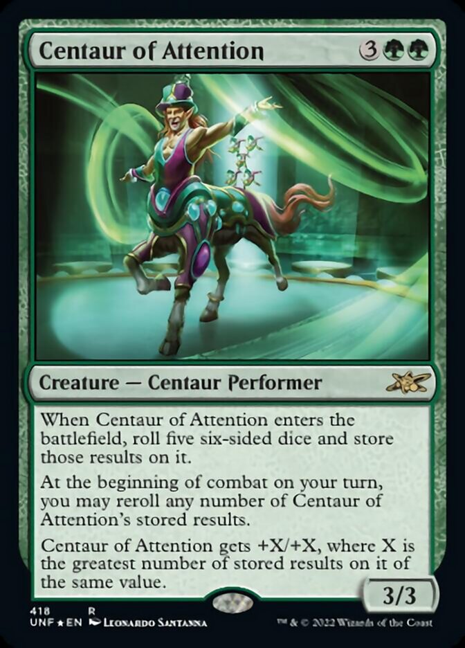 Centaur of Attention (Galaxy Foil) [Unfinity] | Gear Gaming Fayetteville