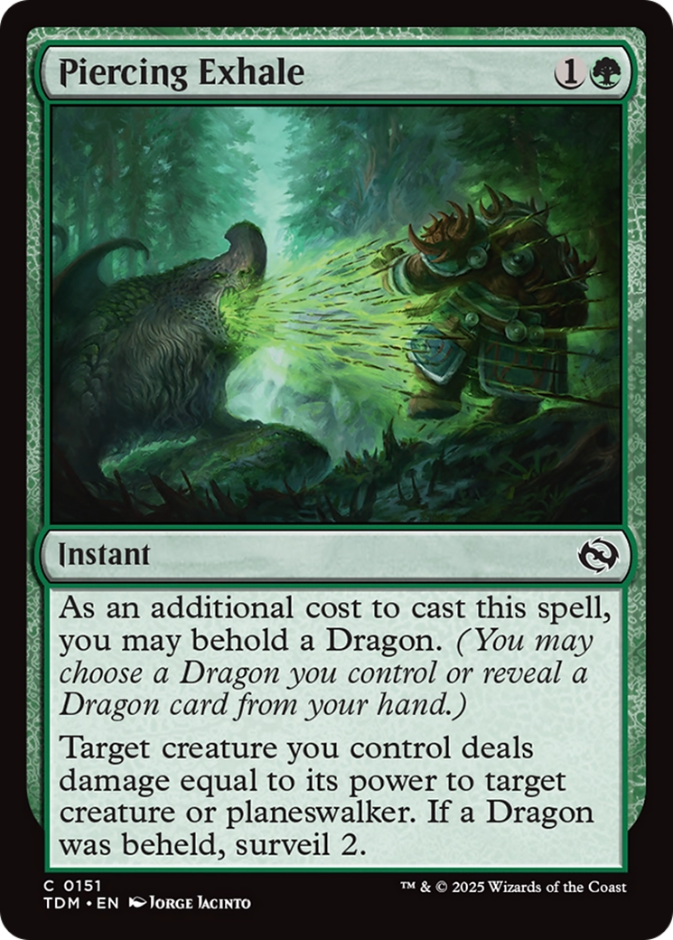 Piercing Exhale [Tarkir: Dragonstorm] | Gear Gaming Fayetteville