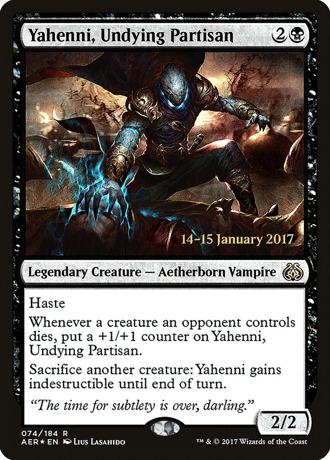 Yahenni, Undying Partisan [Aether Revolt Prerelease Promos] | Gear Gaming Fayetteville