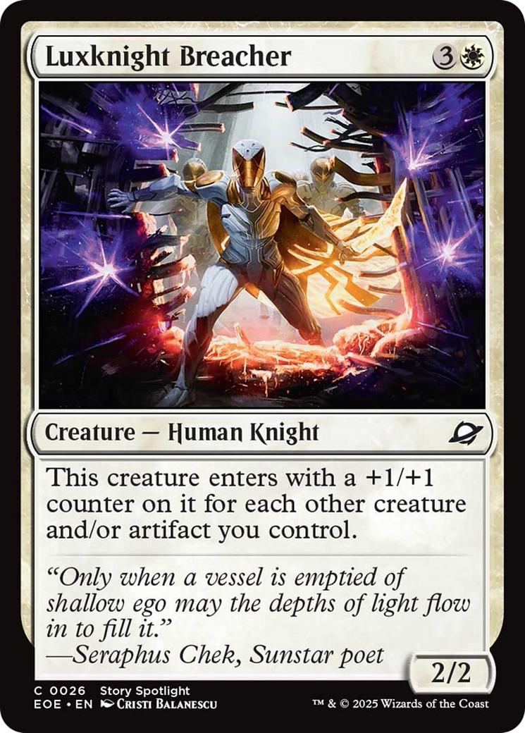 Luxknight Breacher [Edge of Eternities] | Gear Gaming Fayetteville