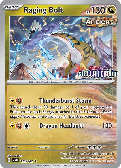 Raging Bolt (111/142) (Cosmo Holo - Best Buy Exclusive) [Miscellaneous Cards] | Gear Gaming Fayetteville