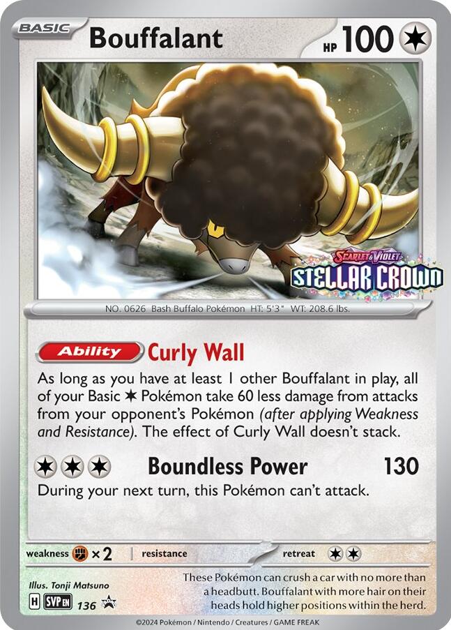 Bouffalant (SVP136) [Scarlet & Violet: Black Star Promos] | Gear Gaming Fayetteville