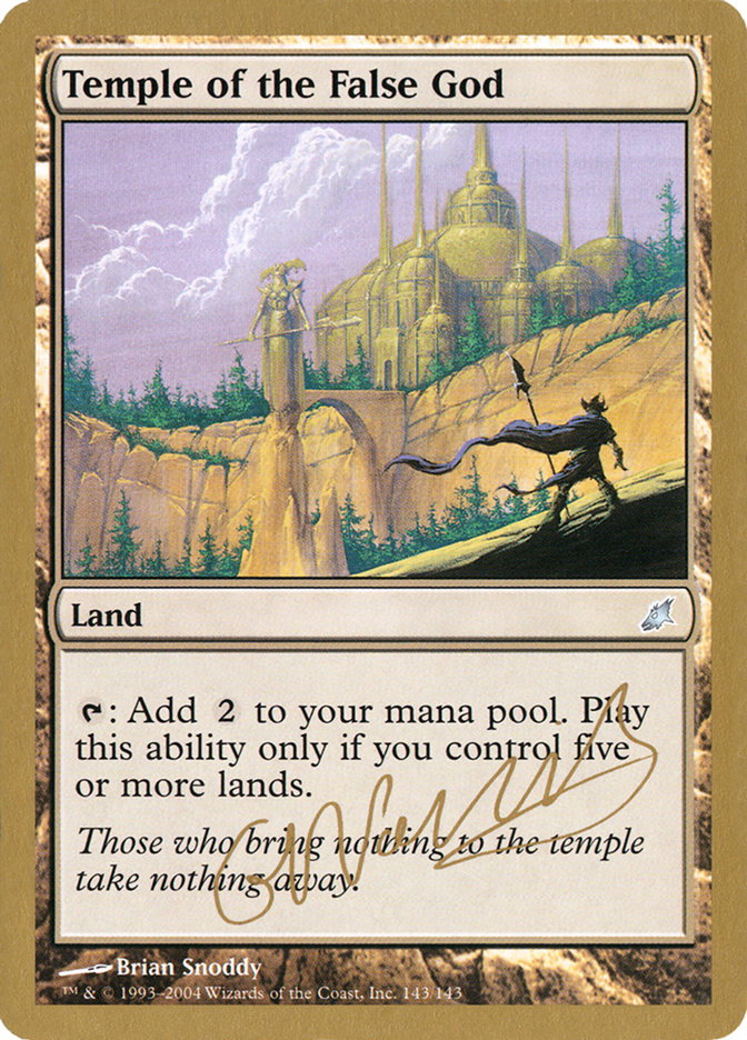 Temple of the False God (Gabriel Nassif) [World Championship Decks 2004] | Gear Gaming Fayetteville