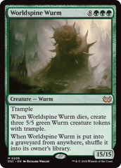 Worldspine Wurm [Duskmourn: House of Horror Commander] | Gear Gaming Fayetteville