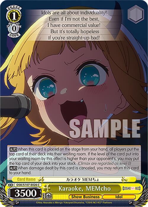 Karaoke, MEMcho - [[OSHI NO KO]] | Gear Gaming Fayetteville