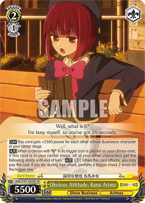 Obvious Attitude, Kana Arima (SR) - [[OSHI NO KO]] | Gear Gaming Fayetteville