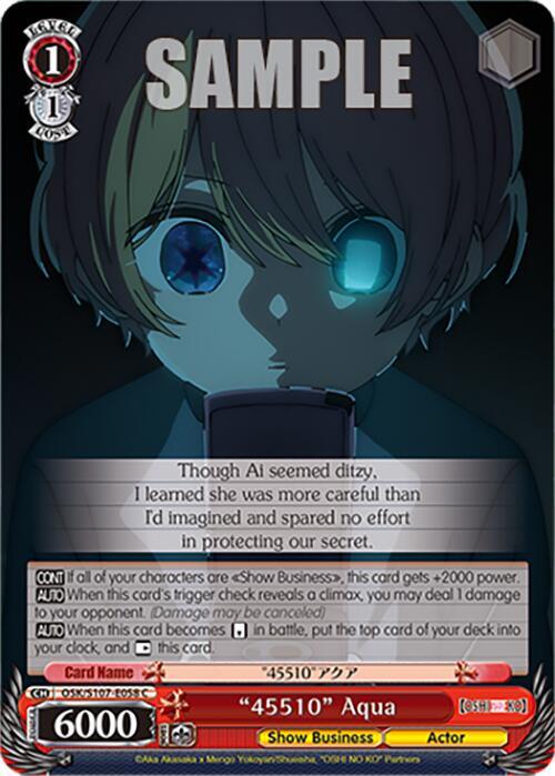 "45510" Aqua - [[OSHI NO KO]] | Gear Gaming Fayetteville