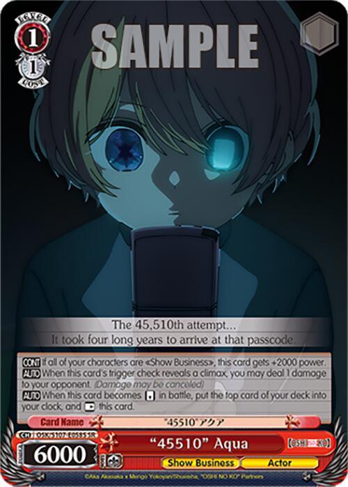 "45510" Aqua (SR) - [[OSHI NO KO]] | Gear Gaming Fayetteville