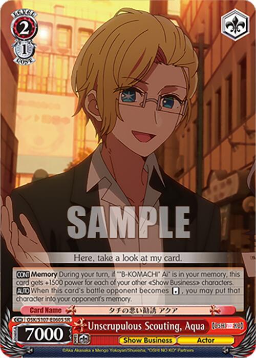 Unscrupulous Scouting, Aqua (SR) - [[OSHI NO KO]] | Gear Gaming Fayetteville