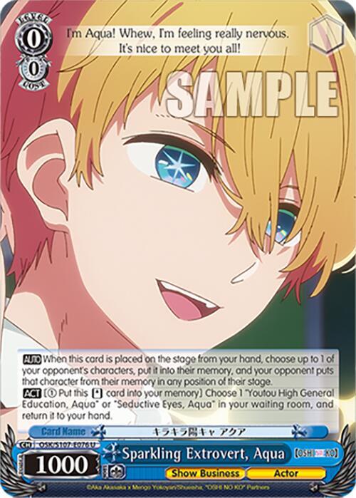 Sparkling Extrovert, Aqua - [[OSHI NO KO]] | Gear Gaming Fayetteville