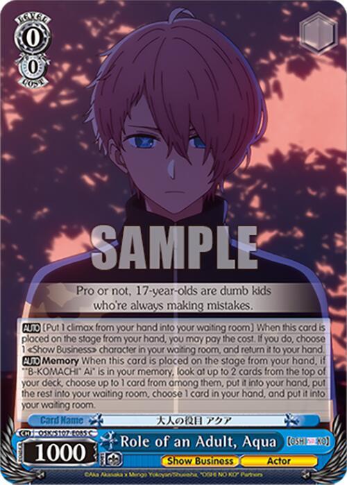 Role of an Adult, Aqua - [[OSHI NO KO]] | Gear Gaming Fayetteville