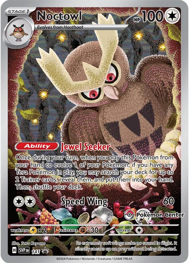 Noctowl (141) (Pokemon Center Exclusive) [Scarlet & Violet: Black Star Promos] | Gear Gaming Fayetteville