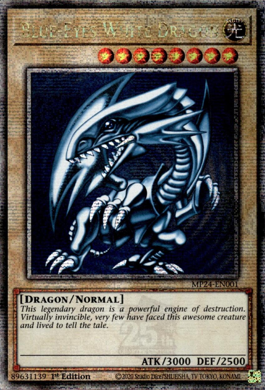 Blue-Eyes White Dragon [MP24-EN001] Quarter Century Secret Rare | Gear Gaming Fayetteville