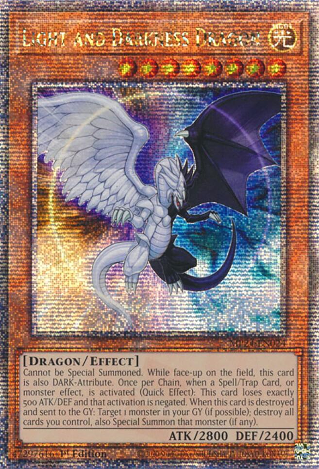 Light and Darkness Dragon [MP24-EN024] Quarter Century Secret Rare | Gear Gaming Fayetteville