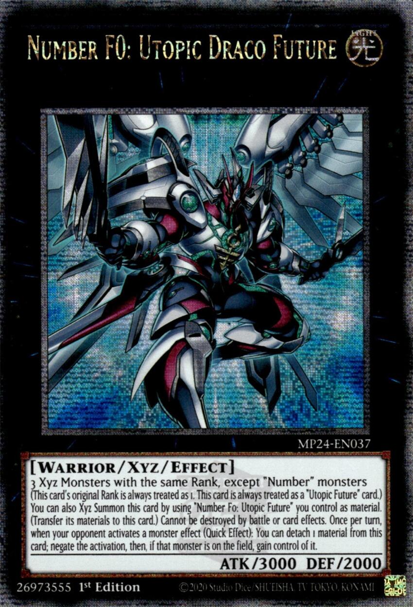 Number F0: Utopic Draco Future [MP24-EN037] Quarter Century Secret Rare | Gear Gaming Fayetteville