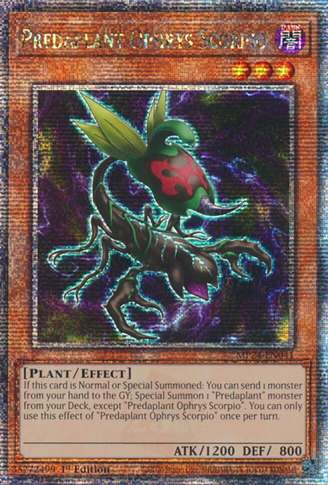 Predaplant Ophrys Scorpio [MP24-EN041] Quarter Century Secret Rare | Gear Gaming Fayetteville