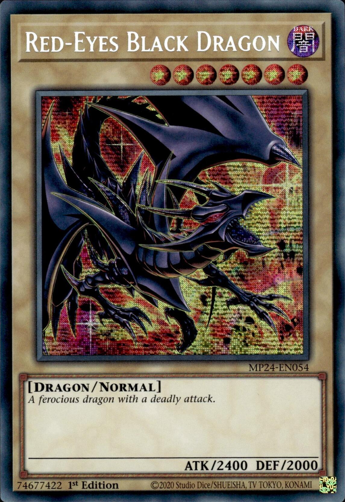 Red-Eyes Black Dragon (Alternate Art) [MP24-EN054] Prismatic Secret Rare | Gear Gaming Fayetteville