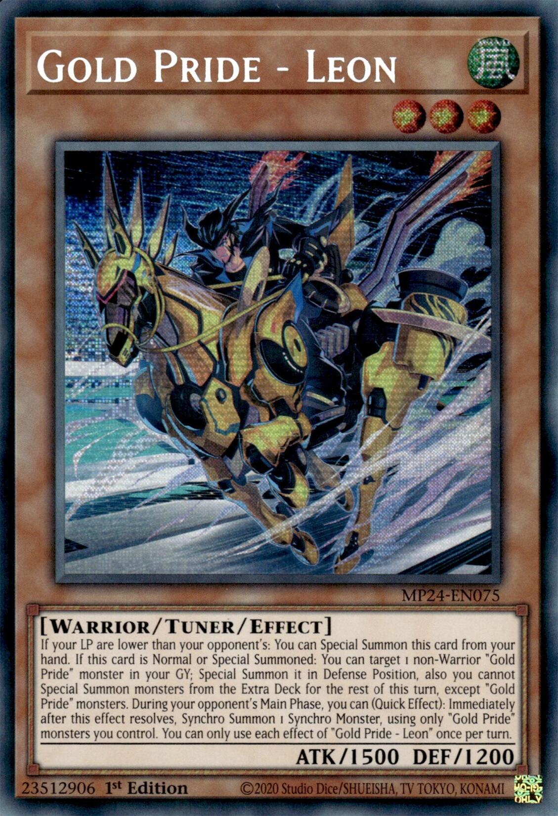 Gold Pride - Leon [MP24-EN075] Prismatic Secret Rare | Gear Gaming Fayetteville