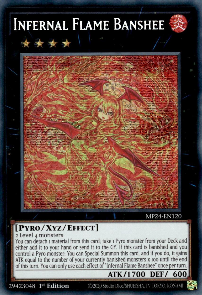 Infernal Flame Banshee [MP24-EN120] Prismatic Secret Rare | Gear Gaming Fayetteville