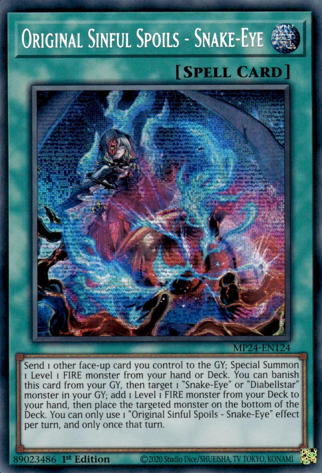 Original Sinful Spoils - Snake-Eye [MP24-EN124] Prismatic Secret Rare | Gear Gaming Fayetteville