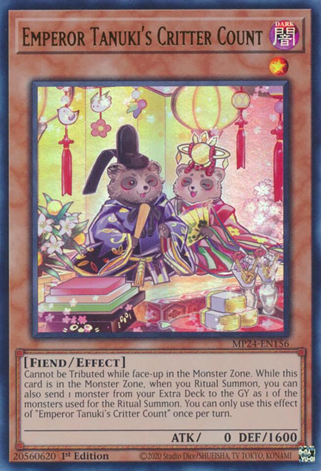 Emperor Tanuki's Critter Count [MP24-EN156] Ultra Rare | Gear Gaming Fayetteville