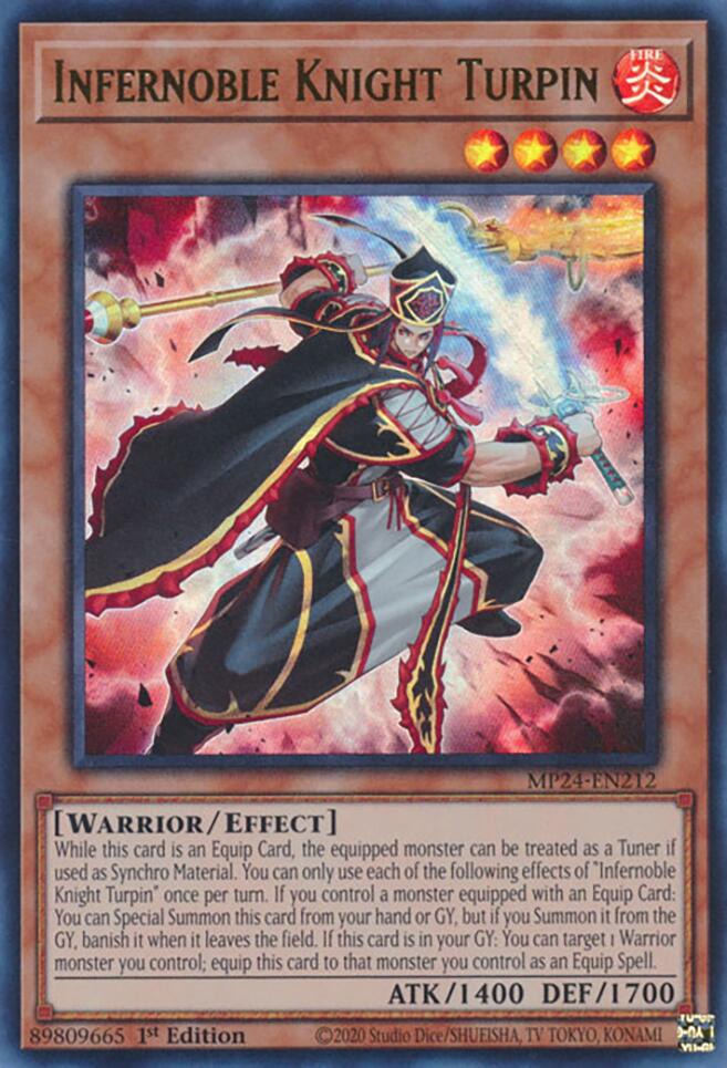 Infernoble Knight Turpin [MP24-EN212] Ultra Rare | Gear Gaming Fayetteville