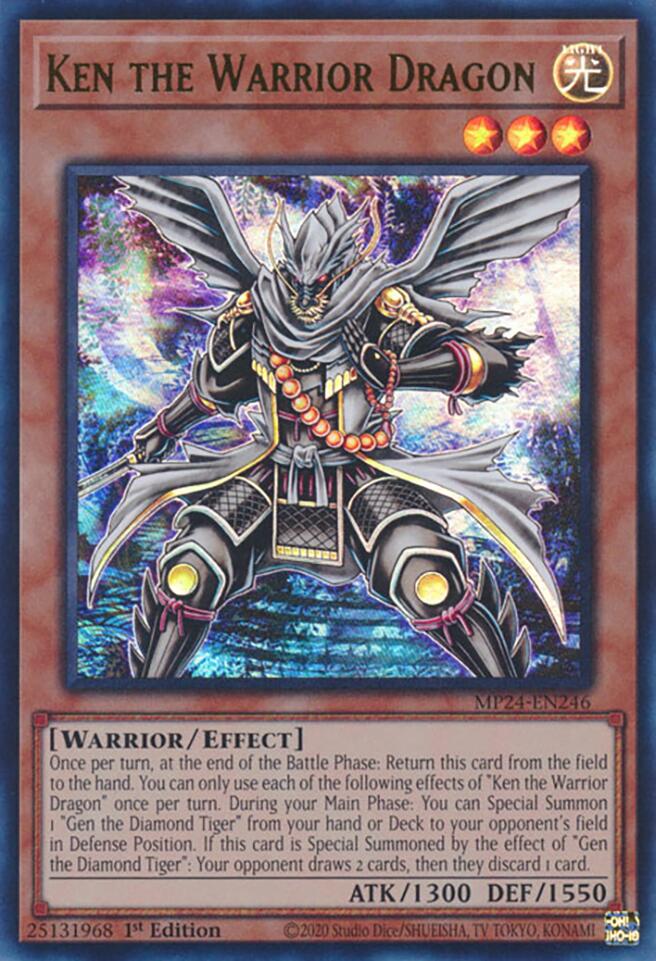 Ken the Warrior Dragon [MP24-EN246] Ultra Rare | Gear Gaming Fayetteville