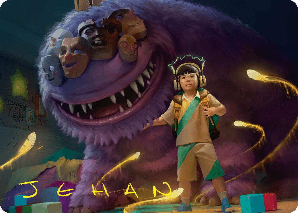 Toby, Beastie Befriender Art Card (Gold-Stamped Signature) [Duskmourn: House of Horror Art Series] | Gear Gaming Fayetteville