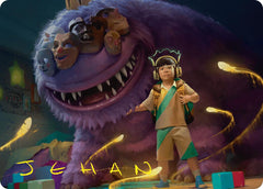 Toby, Beastie Befriender Art Card (Gold-Stamped Signature) [Duskmourn: House of Horror Art Series] | Gear Gaming Fayetteville