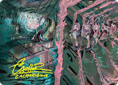 Mirror Room // Fractured Realm Art Card (Gold-Stamped Signature) [Duskmourn: House of Horror Art Series] | Gear Gaming Fayetteville