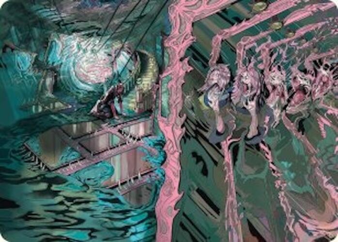 Mirror Room // Fractured Realm Art Card [Duskmourn: House of Horror Art Series] | Gear Gaming Fayetteville
