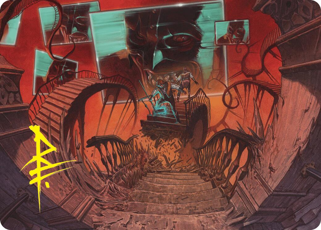 Let's Play a Game Art Card (Gold-Stamped Signature) [Duskmourn: House of Horror Art Series] | Gear Gaming Fayetteville