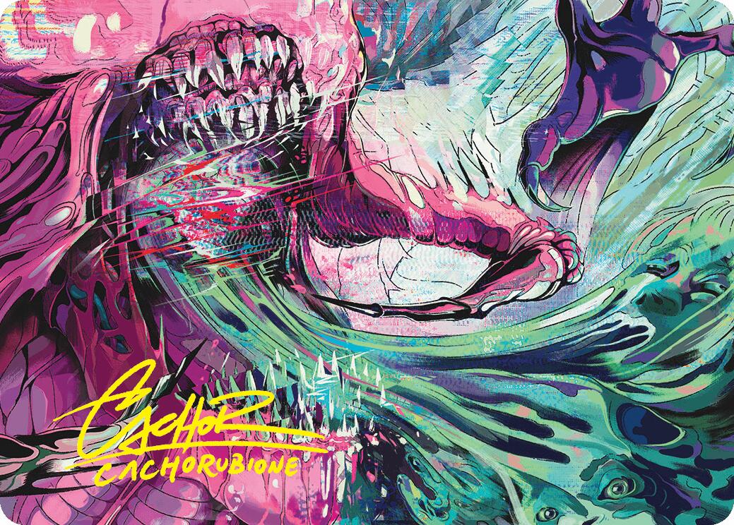 Fear of Missing Out Art Card (Gold-Stamped Signature) [Duskmourn: House of Horror Art Series] | Gear Gaming Fayetteville