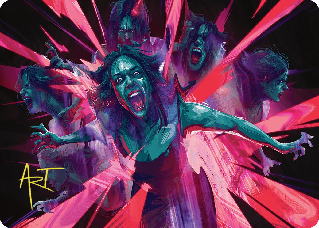 Waltz of Rage Art Card (Gold-Stamped Signature) [Duskmourn: House of Horror Art Series] | Gear Gaming Fayetteville