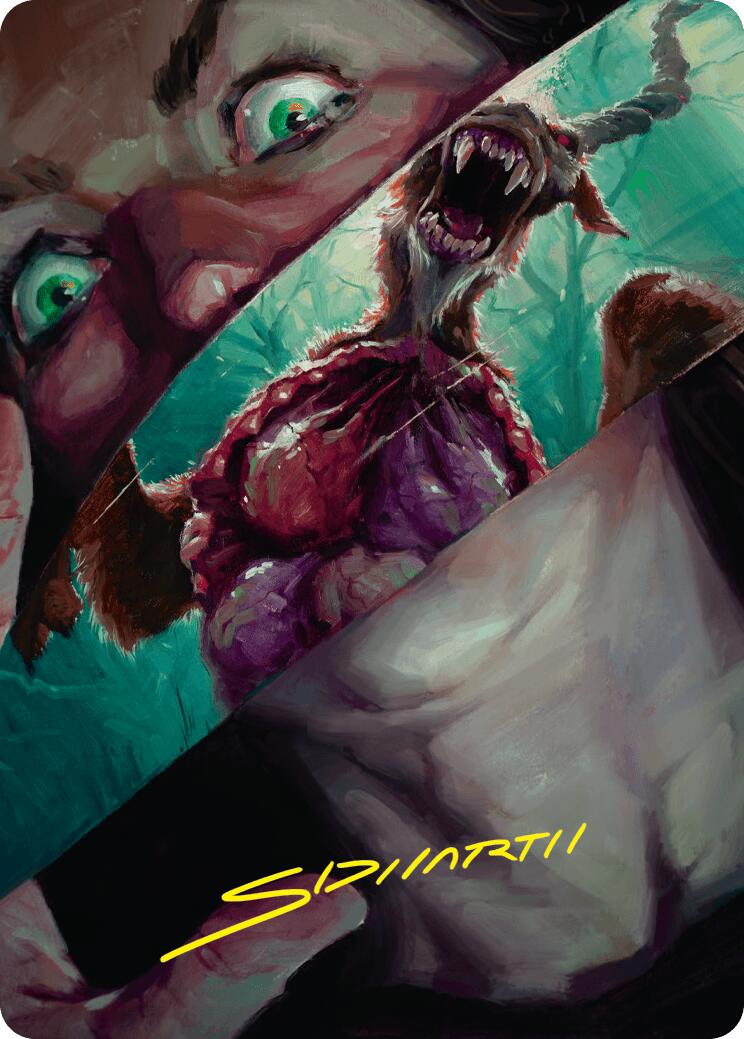Hauntwoods Shrieker Art Card (Gold-Stamped Signature) [Duskmourn: House of Horror Art Series] | Gear Gaming Fayetteville