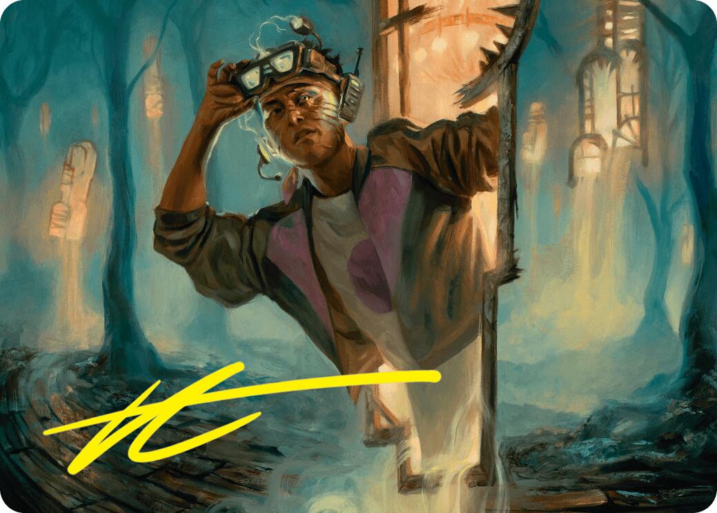 House Cartographer Art Card (Gold-Stamped Signature) [Duskmourn: House of Horror Art Series] | Gear Gaming Fayetteville