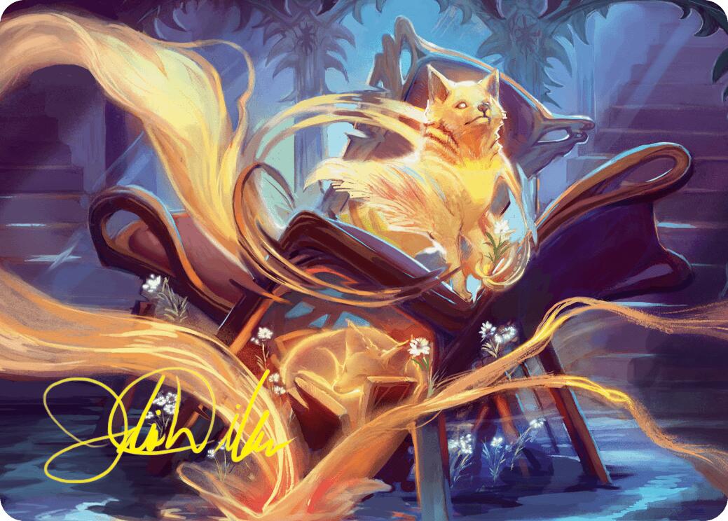 Inquisitive Glimmer Art Card (Gold-Stamped Signature) [Duskmourn: House of Horror Art Series] | Gear Gaming Fayetteville