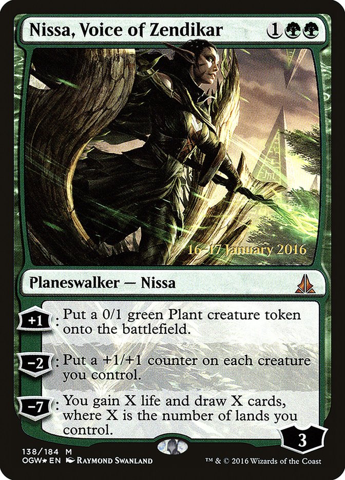Nissa, Voice of Zendikar [Oath of the Gatewatch Prerelease Promos] | Gear Gaming Fayetteville