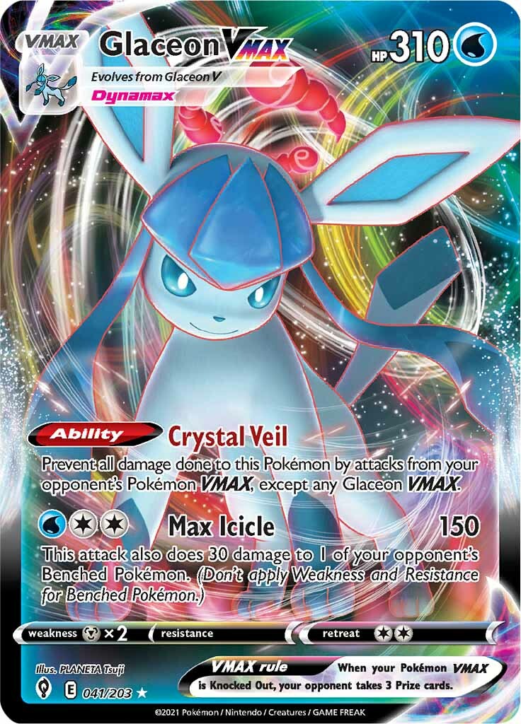 Glaceon VMAX (041/203) [Sword & Shield: Evolving Skies] | Gear Gaming Fayetteville