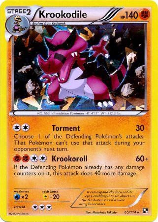 Krookodile (65/114) (Cracked Ice Holo) [Black & White: Base Set] | Gear Gaming Fayetteville