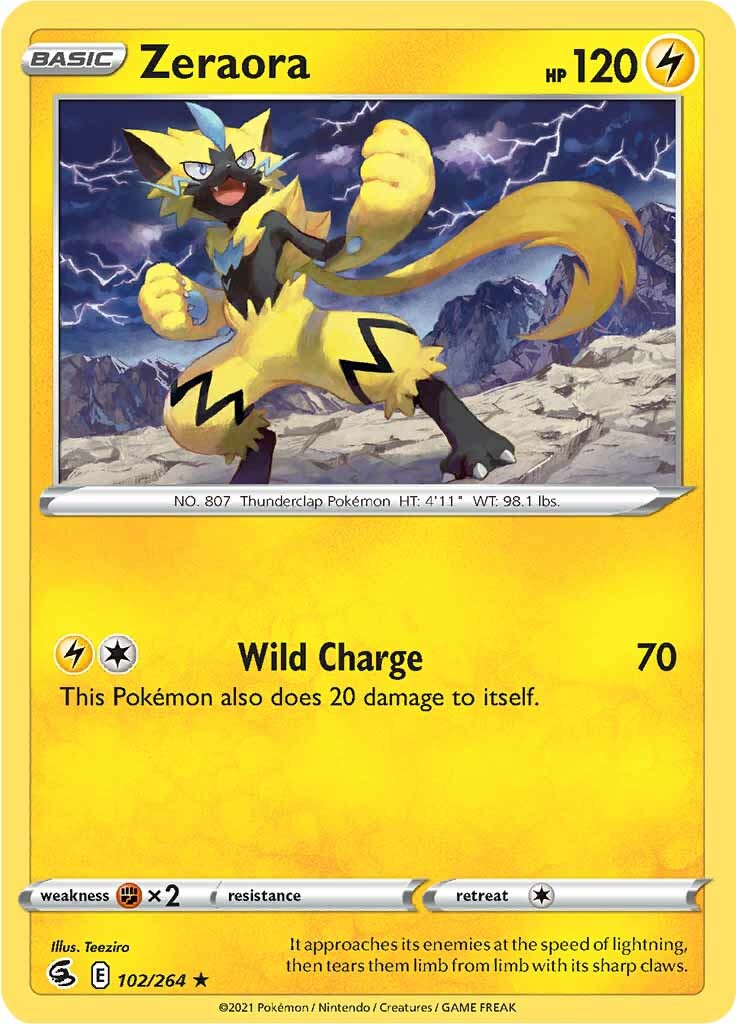 Zeraora (102/264) [Sword & Shield: Fusion Strike] | Gear Gaming Fayetteville