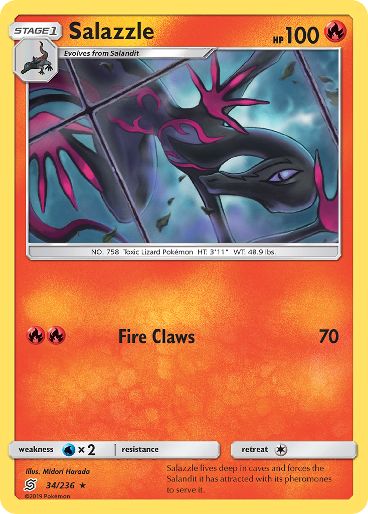 Salazzle (34/236) [Sun & Moon: Unified Minds] | Gear Gaming Fayetteville