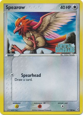 Spearow (61/100) (Stamped) [EX: Crystal Guardians] | Gear Gaming Fayetteville