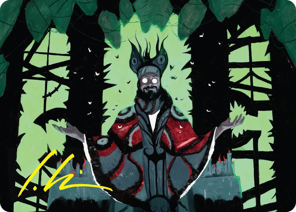 Victor, Valgavoth's Seneschal Art Card (23/54) (Gold-Stamped Signature) [Duskmourn: House of Horror Art Series] | Gear Gaming Fayetteville