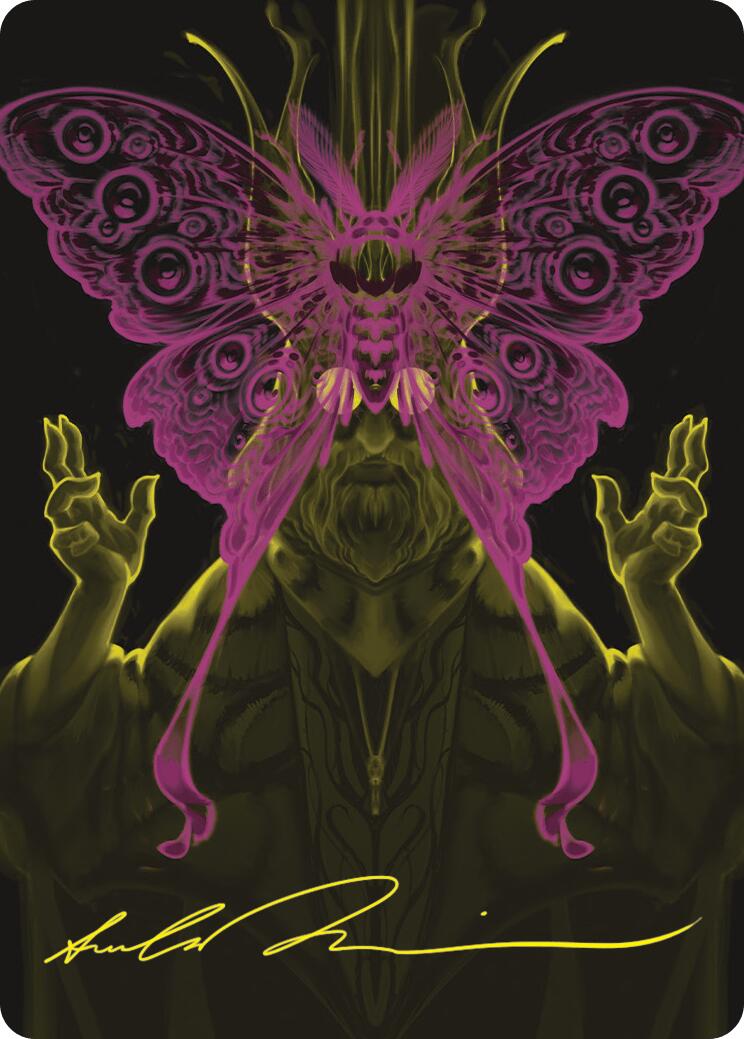Victor, Valgavoth's Seneschal Art Card (44/54) (Gold-Stamped Signature) [Duskmourn: House of Horror Art Series] | Gear Gaming Fayetteville