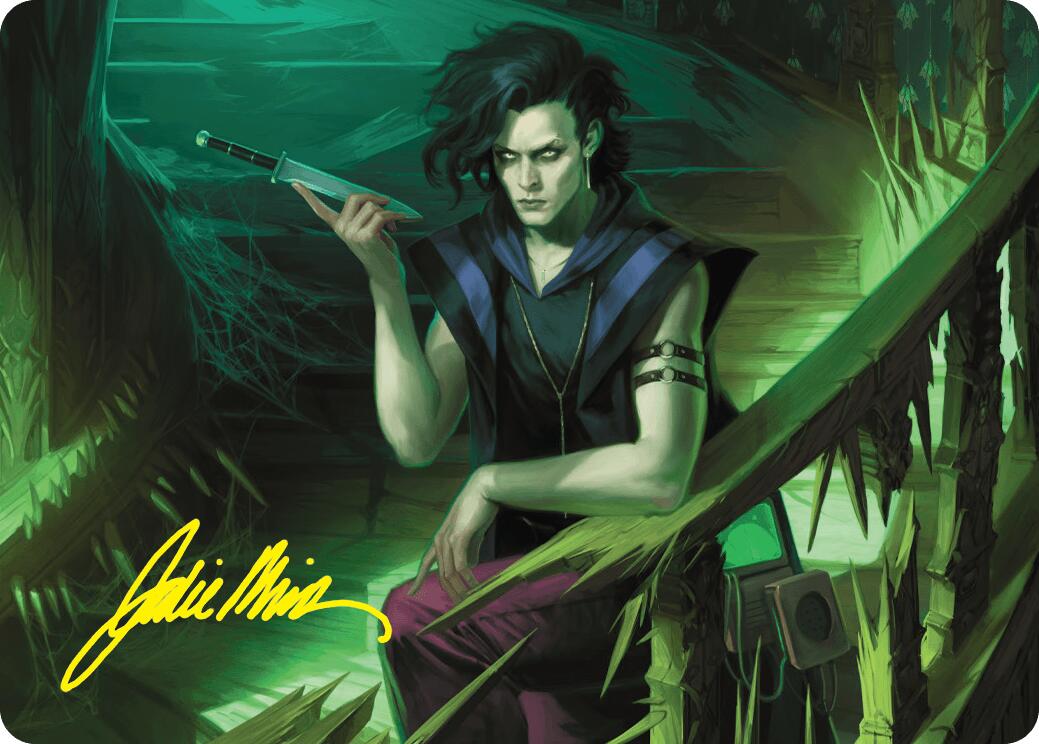 Winter, Misanthropic Guide Art Card (Gold-Stamped Signature) [Duskmourn: House of Horror Art Series] | Gear Gaming Fayetteville