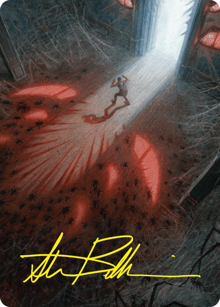 Fear My Authority Art Card (Gold-Stamped Signature) [Duskmourn: House of Horror Art Series] | Gear Gaming Fayetteville