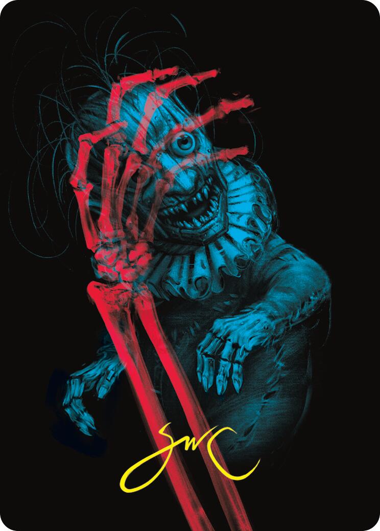 Marvin, Murderous Mimic Art Card (Gold-Stamped Signature) [Duskmourn: House of Horror Art Series] | Gear Gaming Fayetteville