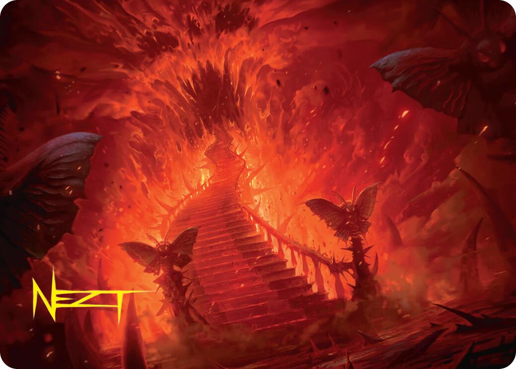 Mountain Art Card (Gold-Stamped Signature) [Duskmourn: House of Horror Art Series] | Gear Gaming Fayetteville