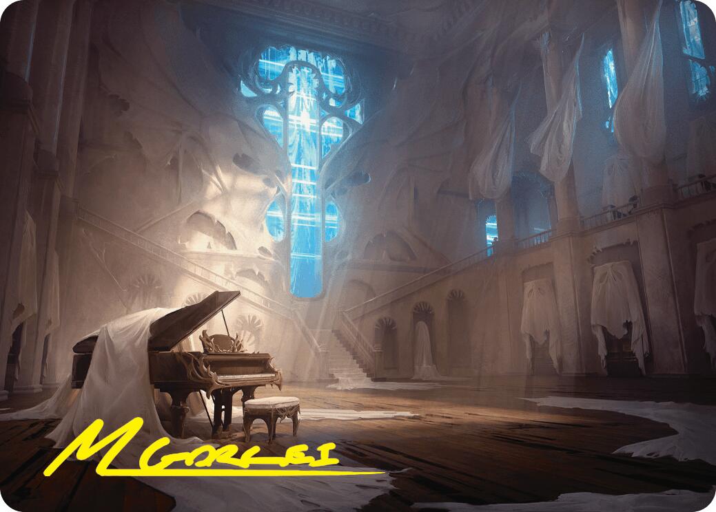 Plains Art Card (Gold-Stamped Signature) [Duskmourn: House of Horror Art Series] | Gear Gaming Fayetteville